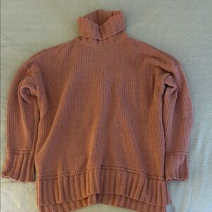 Aerie Dusty Rose Turtleneck Sweater